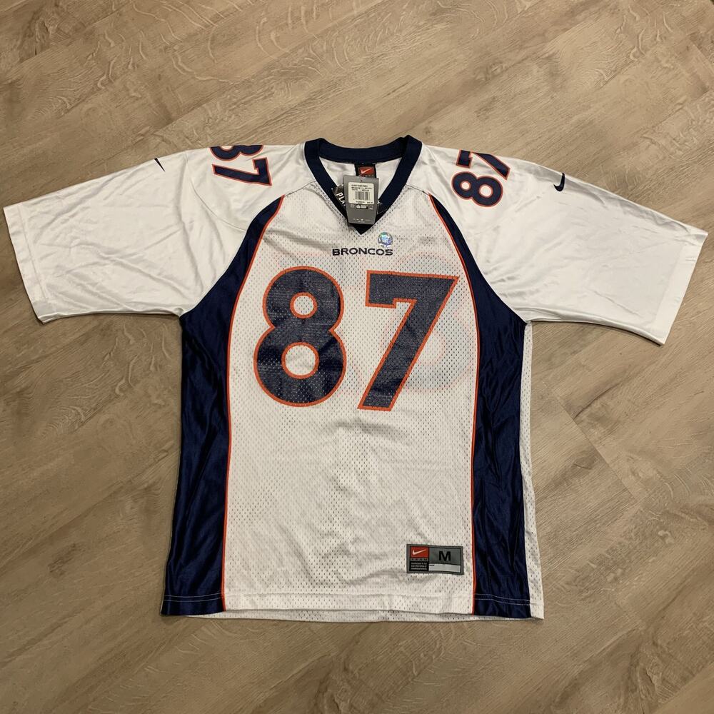 Vintage Y2K Nike NFL Denver Broncos Ed McCaffrey #87 Jersey Men's M White NWT